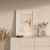 imageEgofine 18x24 Solid Wood Picture Frame Covered by Plexiglass Matted for 16x20 White  Wall Mounting Hanging Poster Frame Vertically or HorizontallyWhite